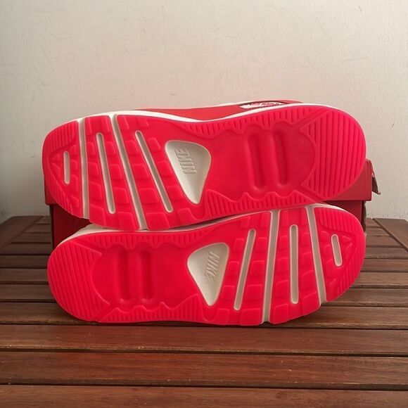 Nike Air Max 90 LV8 Sail/Multi-Color Siren Red US Women 8.5/UK6/EU40(HF5073-133) - Picture 9 of 13